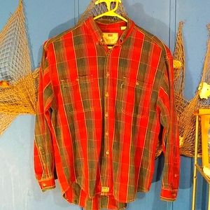 Vintage Levi's flannel button shirt men's sz LG